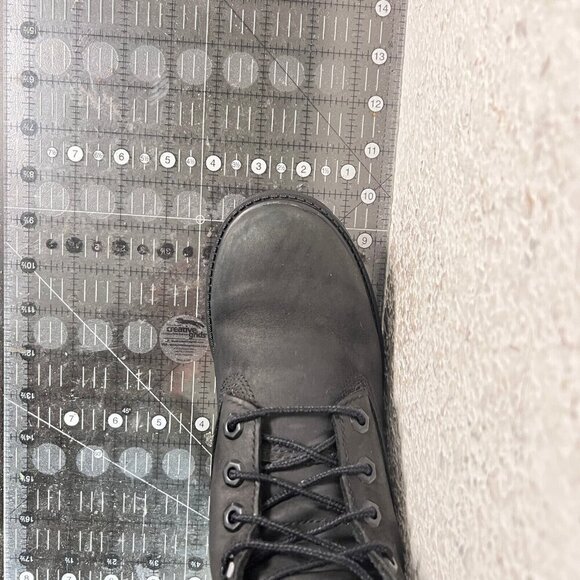 Timberland 6 Inch Kids Size 4 Women 5 12907 Black Nubuck Ankle Premium Boot - Picture 11 of 11